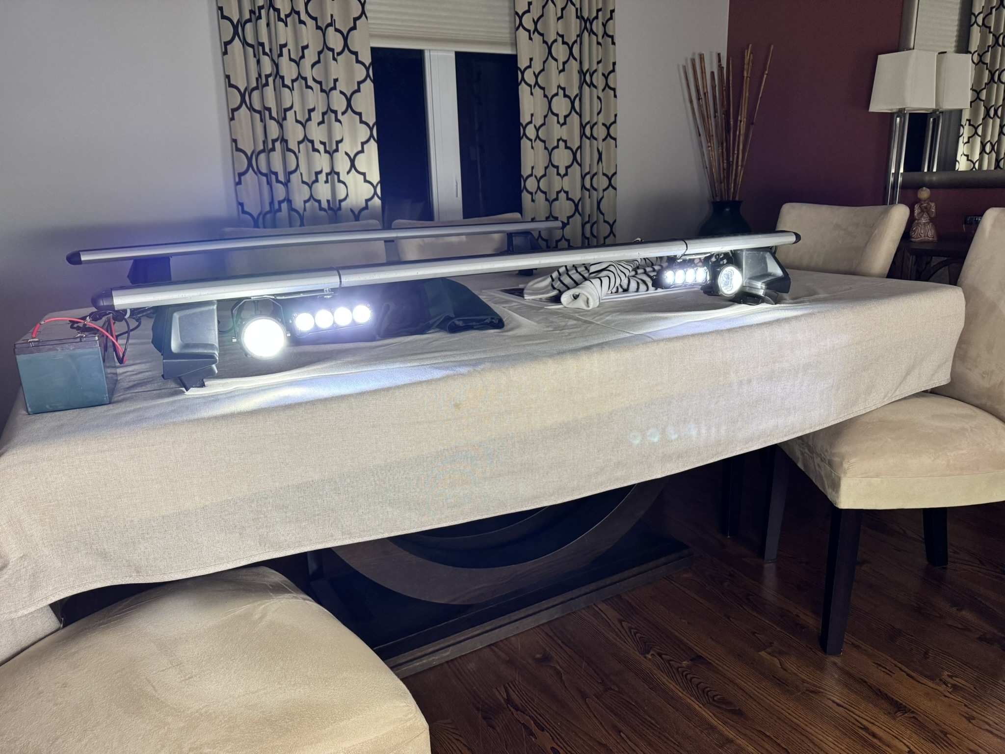installed lights