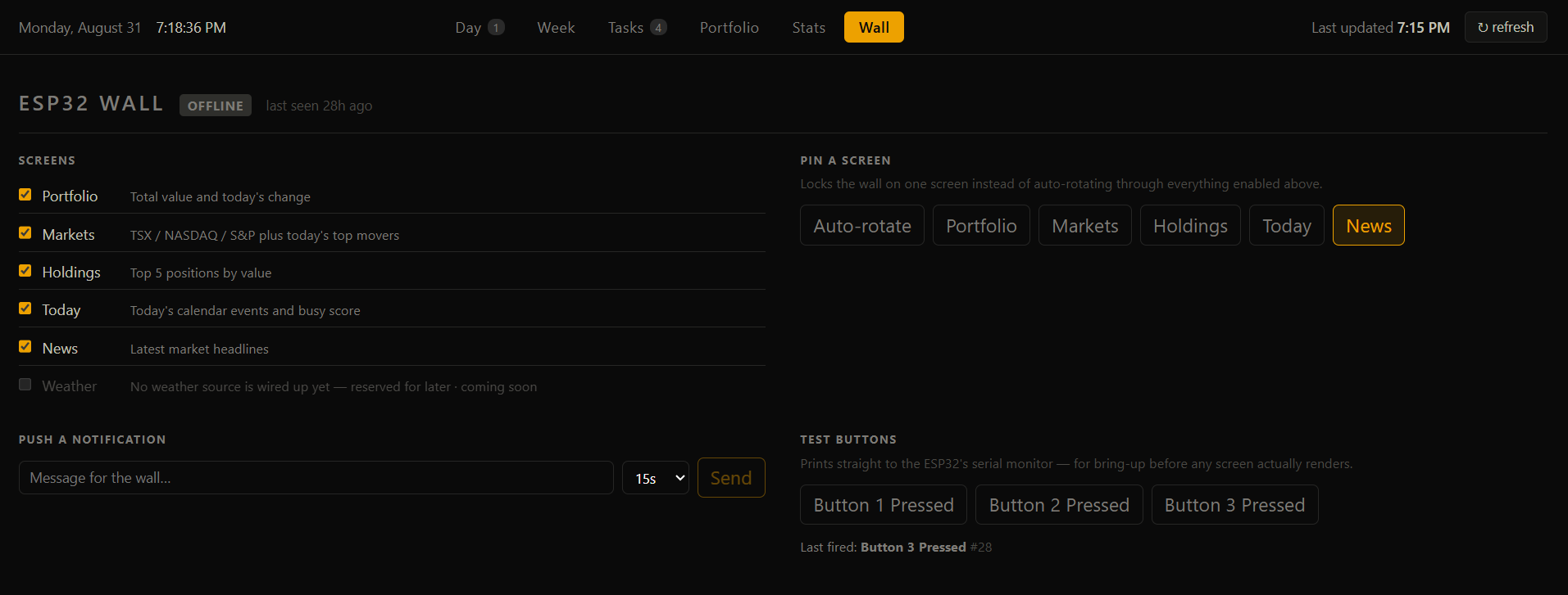 wall control page